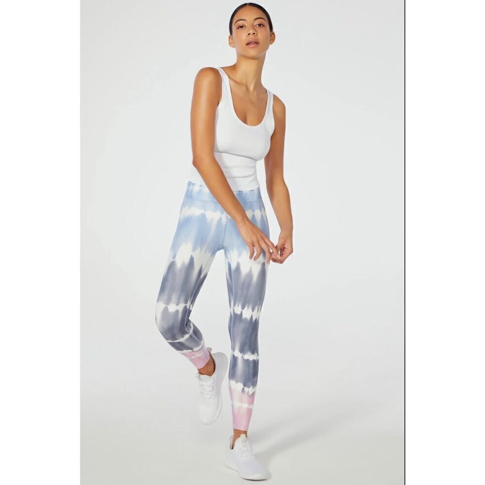 Wildfox Sweat Blue & Pink Tie Dye Ombré Leggings M